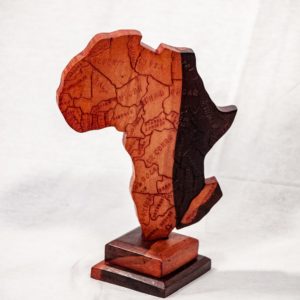 African Map, Wooden Topographic Map Of Africa, African Topographic Map