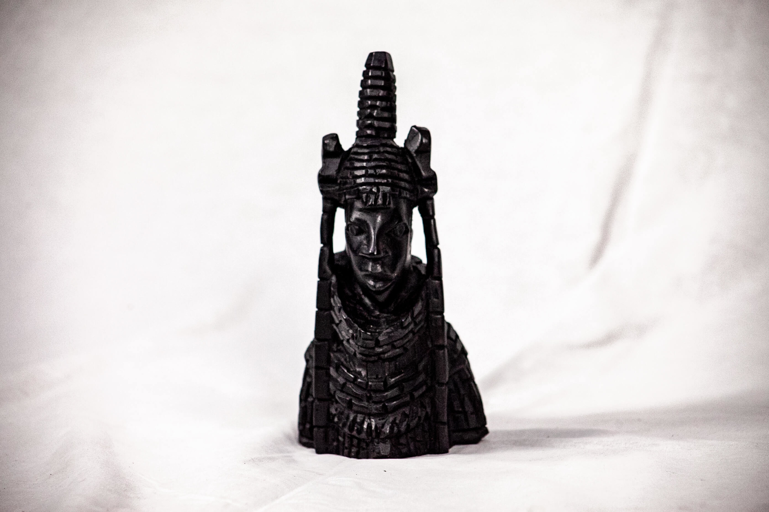Wooden Sculpture Of Benin King and Queen