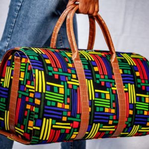 Ankara Travel Bag, Hand Crafted Bag, African Travel Bag