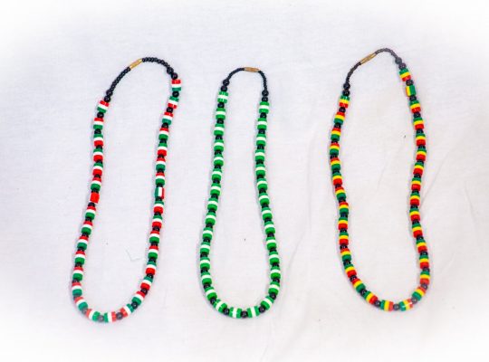 Custom Flag Necklace/African country beads/ National Country Flag Beaded Neckpiece