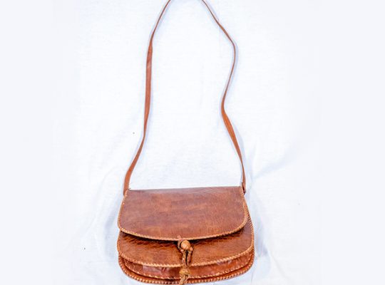 Leather Bag/90s Brown Leather Bag/Vintage CrossBody Bag