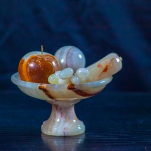 Marble Fruit Set/Onyx Fruit Set/Home & Kitchen Decor/Vintage set