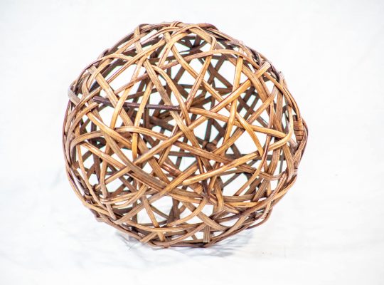 Woven Filler Orbs with Vase